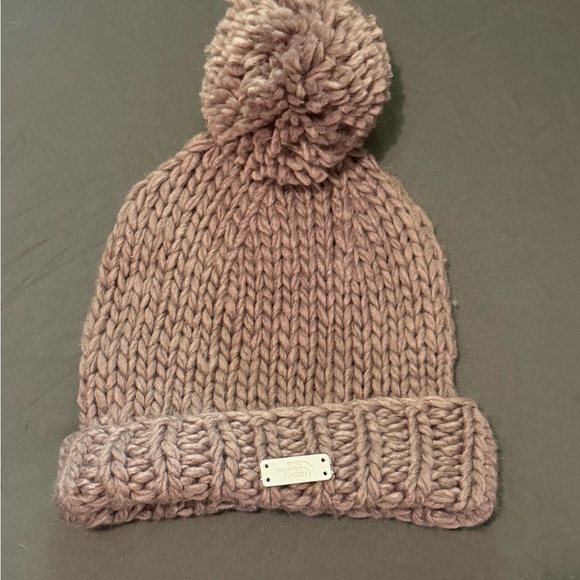 The North Face Knit Pom-Pom Beanie - Rose - Picture 1 of 3